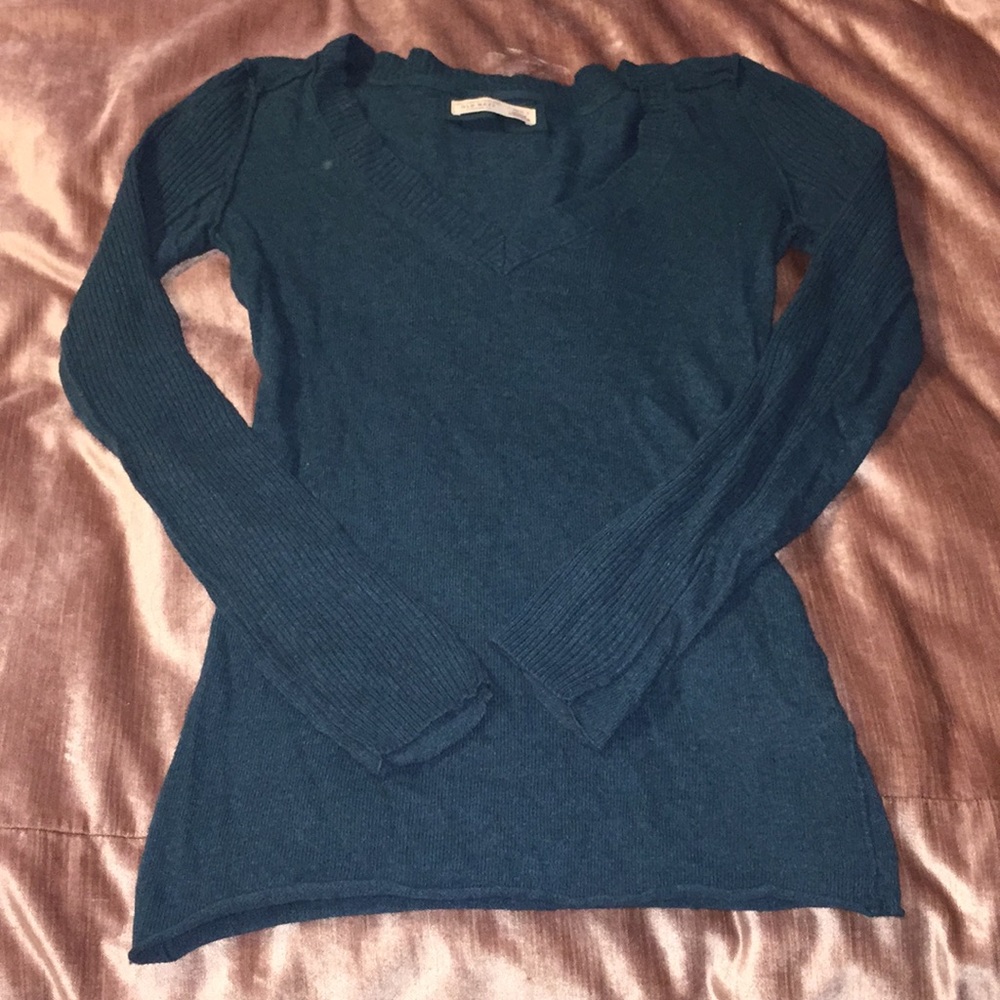 ⬇️Angora & Wool V-Neck Sweater